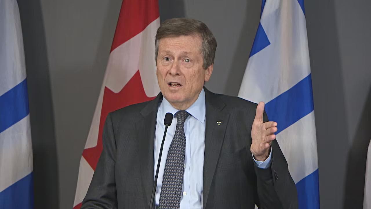John Tory says he won't run for Toronto mayor this fall