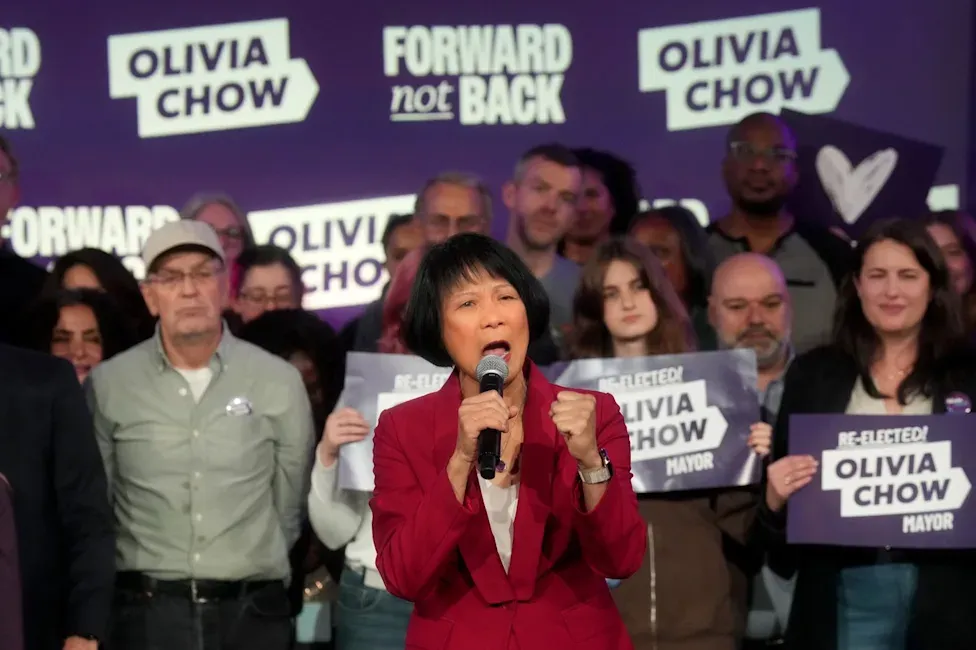 Olivia Chow re-elected as Toronto's mayor, staving off challenge from Brad Bradford