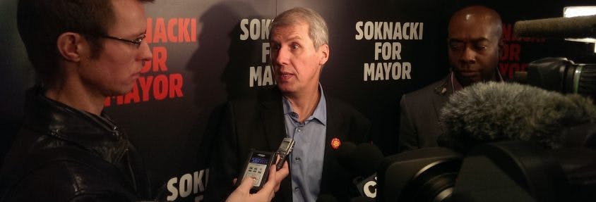 Soknacki hopes province will be ‘amenable’ if he wins TO mayoral race