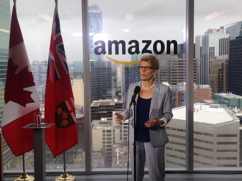 Ontario should ’embrace’ Amazon expansion north of the border: Wynne