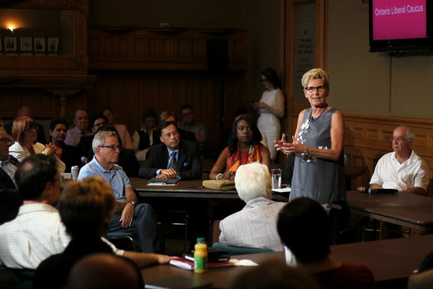 Wynne rallies Grit troops, showcases vision for ‘fairer’ Ontario in caucus-wide address