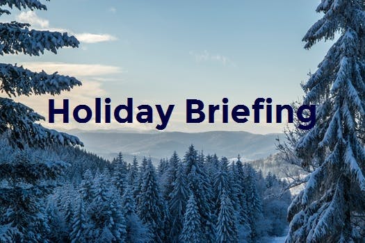 Your Holiday Briefing