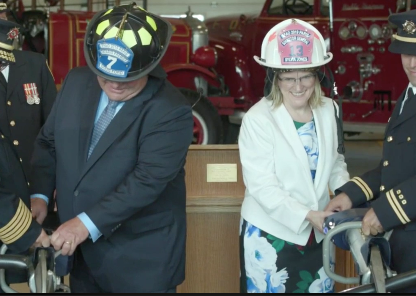 Doug Ford and Sylvia Jones announce new fire safety rules, tout part-time firefighting regulations in defiance of unions