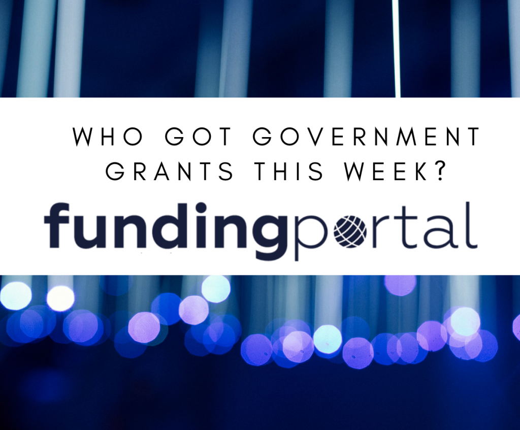 Fundingportal: Who Got Government Grants This Week