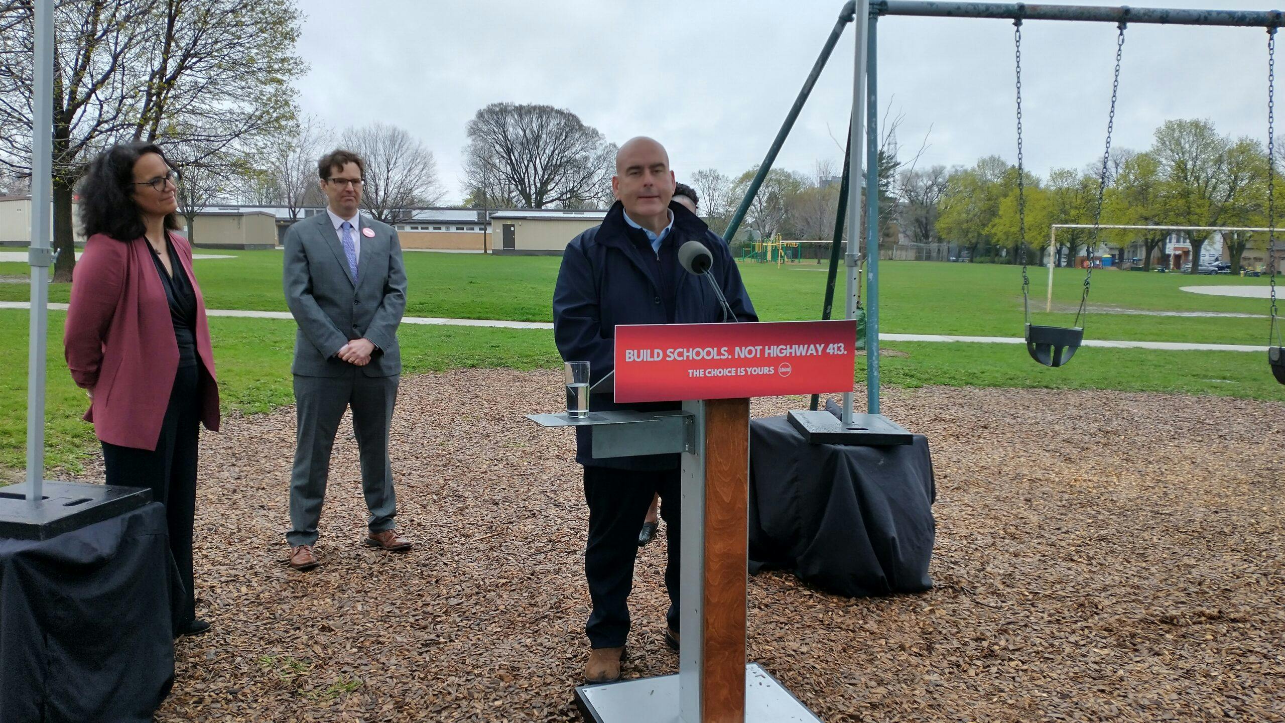 Del Duca gives Ontarians a ‘choice’: Highway 413 or new schools