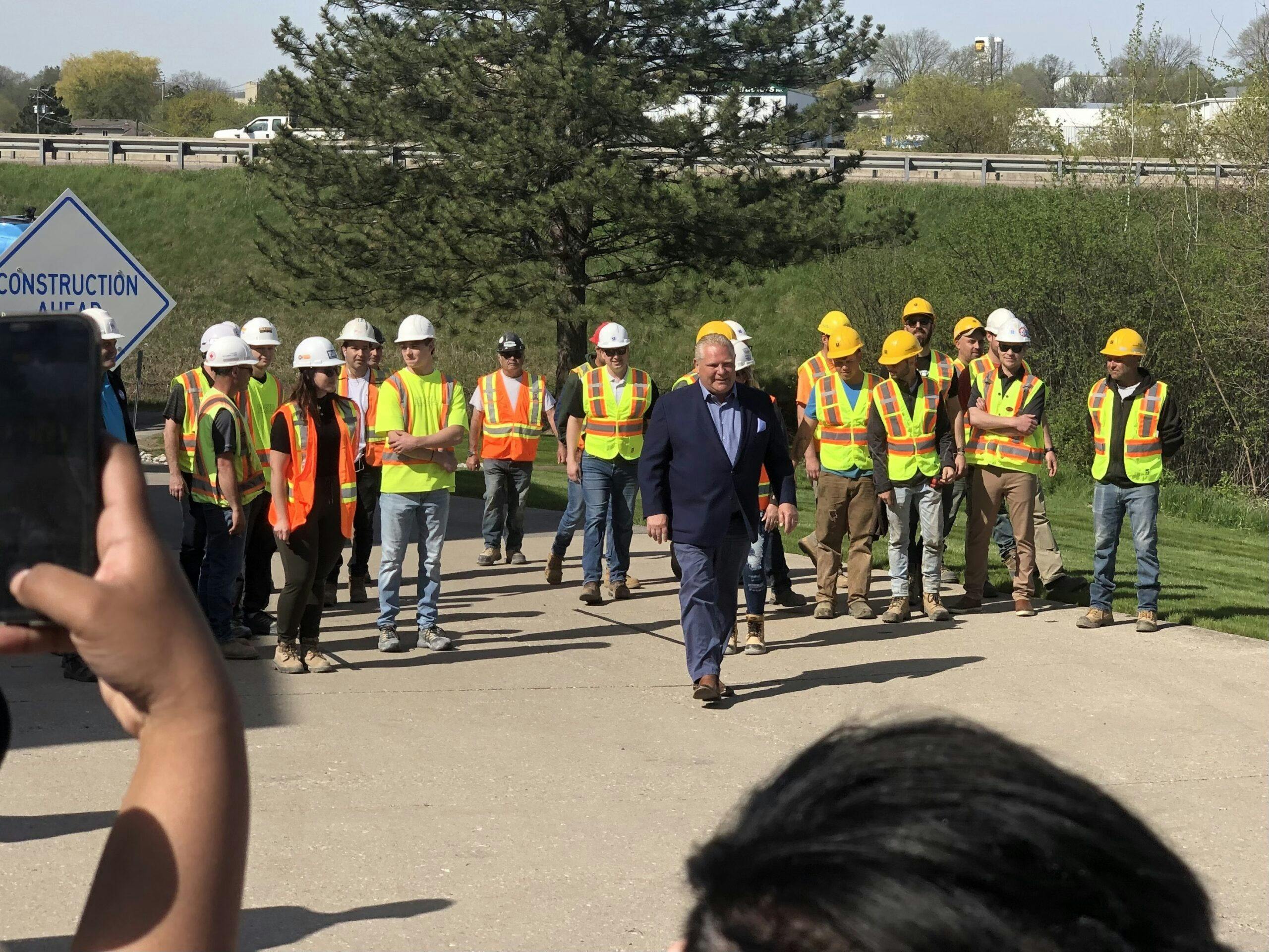 Ford stops in Kitchener for first media appearance in three days