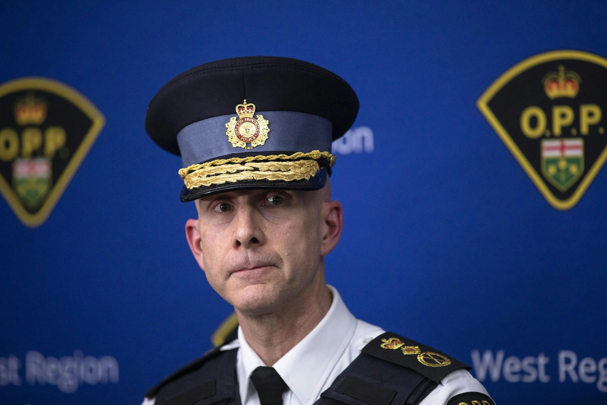 Premier vows at OPP officer’s funeral to ‘do whatever it takes’ to protect police